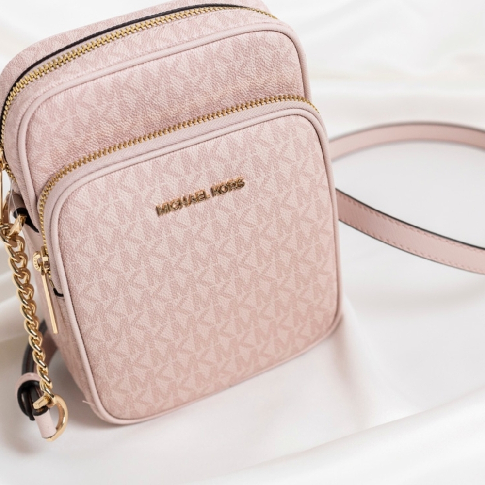 MICHAEL KORS Jet Set Travel Medium Logo  Crossbody Bag - Picture 3 of 7